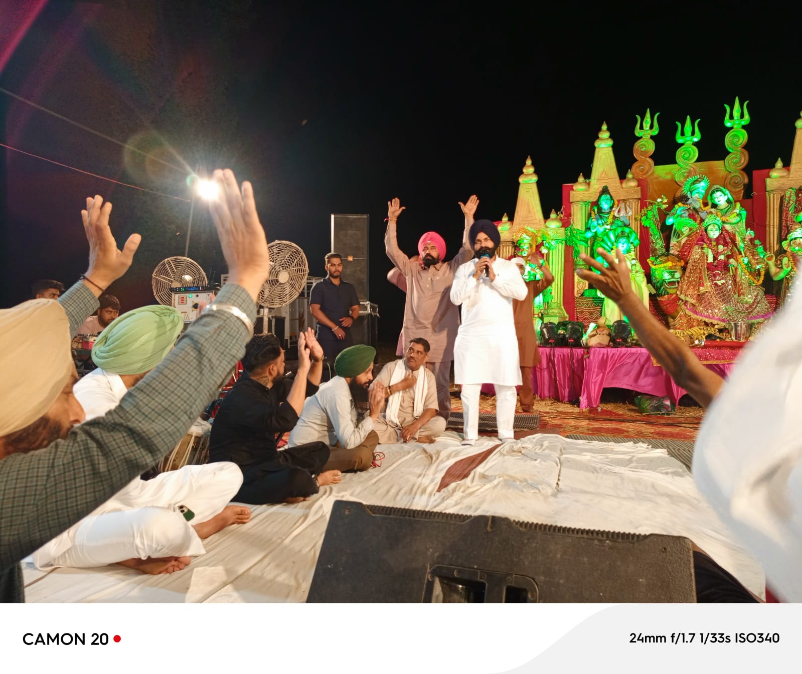 ਲੁਧਿਆਣਾ ਦੇ ਪਿੰਡ ਪੱਤੀ ਸ਼ੋਲੇ ਅਤੇ ਪਿੰਡ ਕਪੂਰ ਸਿੰਘ ਵਾਲਾ ਦੇ ਪਿੰਡ ਵਾਸੀਆਂ ਨੇ ਪਹਿਲਾ ਸੀਤਲਾ ਮਾਤਾ ਦਾ ਕਰਵਾਇਆ ਗਿਆ ਜਗਰਾਤਾ